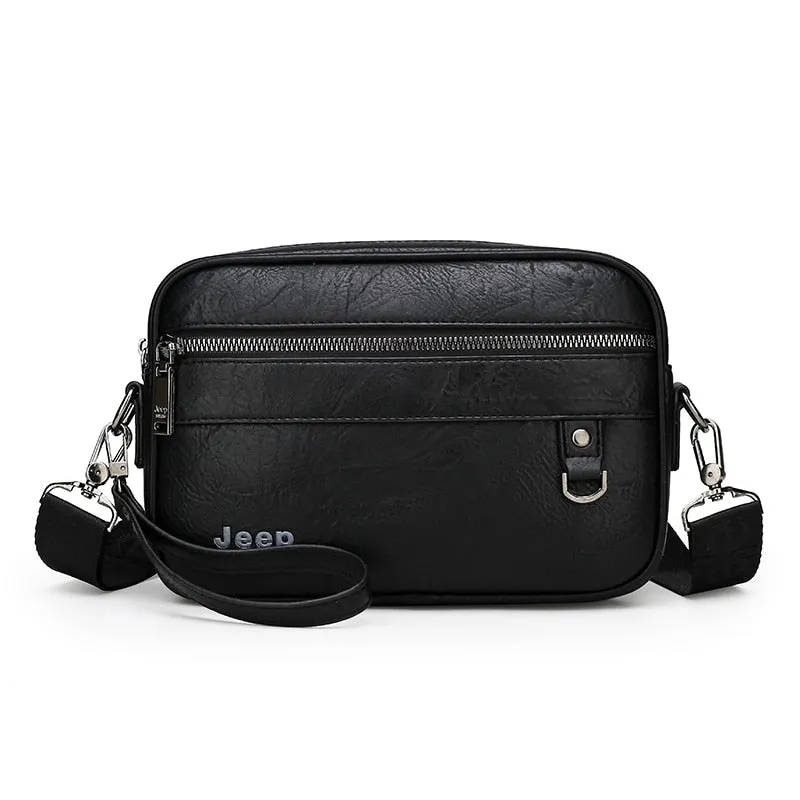 Casual Letter Crossbody Bags for Men PU Shoulder Bag Small Men's Bolsas Fashion Messenger Bag for 9.7" iPad