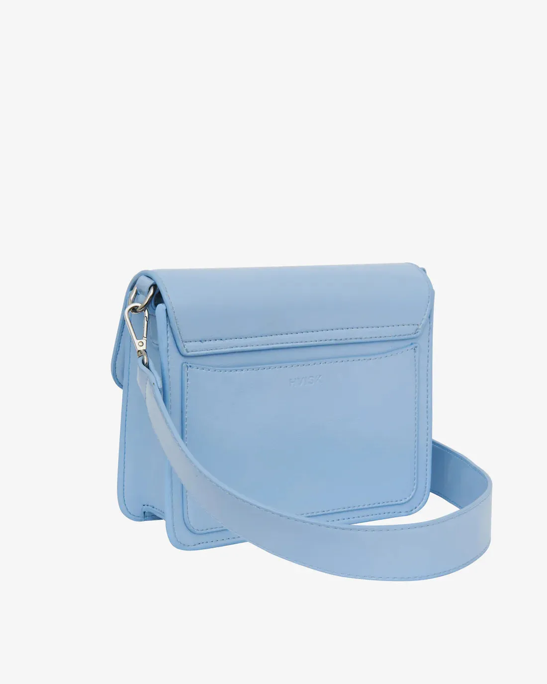 CAYMAN POCKET GLOSSY STRUCTURE BAG | Antique Blue