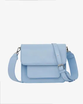 CAYMAN POCKET GLOSSY STRUCTURE BAG | Antique Blue