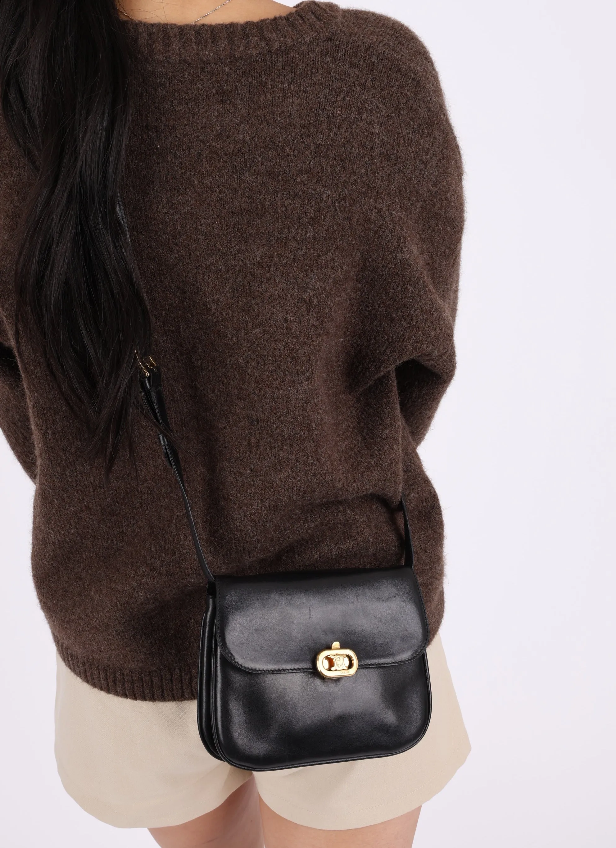 Celine Triomphe Boxcalf Crossbody