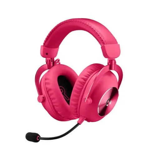 Certified Refurbished - Logitech - PRO X 2 LIGHTSPEED Wireless Gaming Headset for PC, PS5, PS4, Nintendo Switch - Magenta