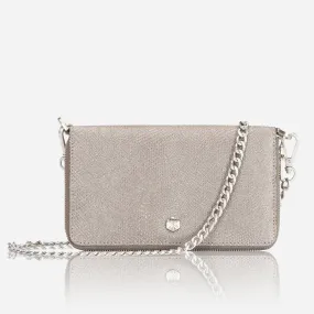 Chain Purse, Silver Grey