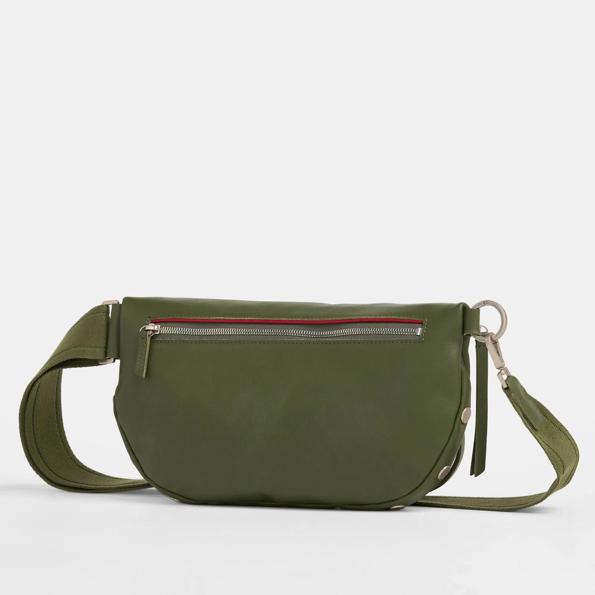 Charles Crossbody | Landscape Green/Brushed Silver | Lrg