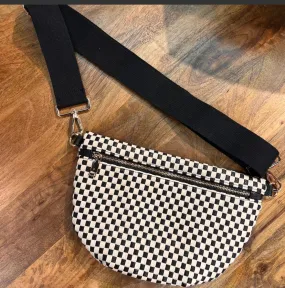 Checkered crossbody