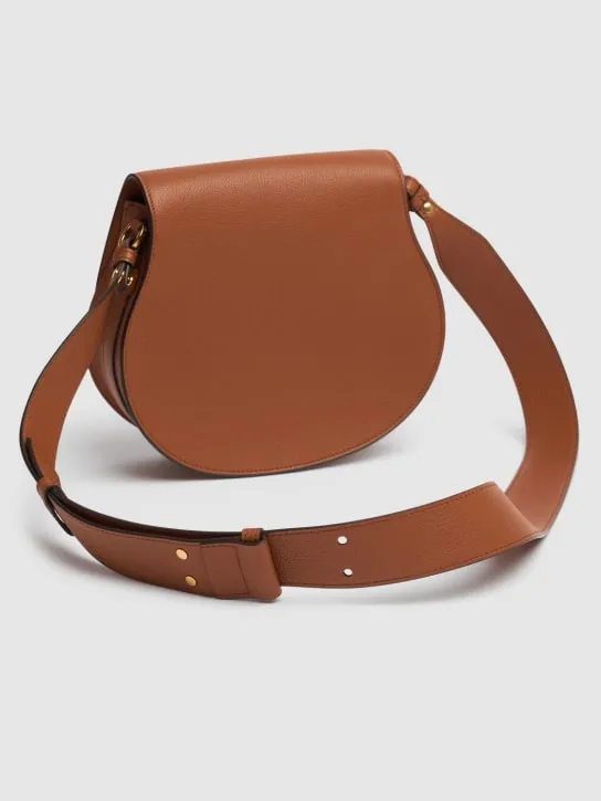 Chloé   Marcie grained leather crossbody bag 