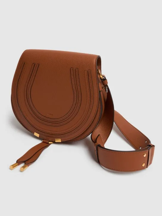 Chloé   Marcie grained leather crossbody bag 