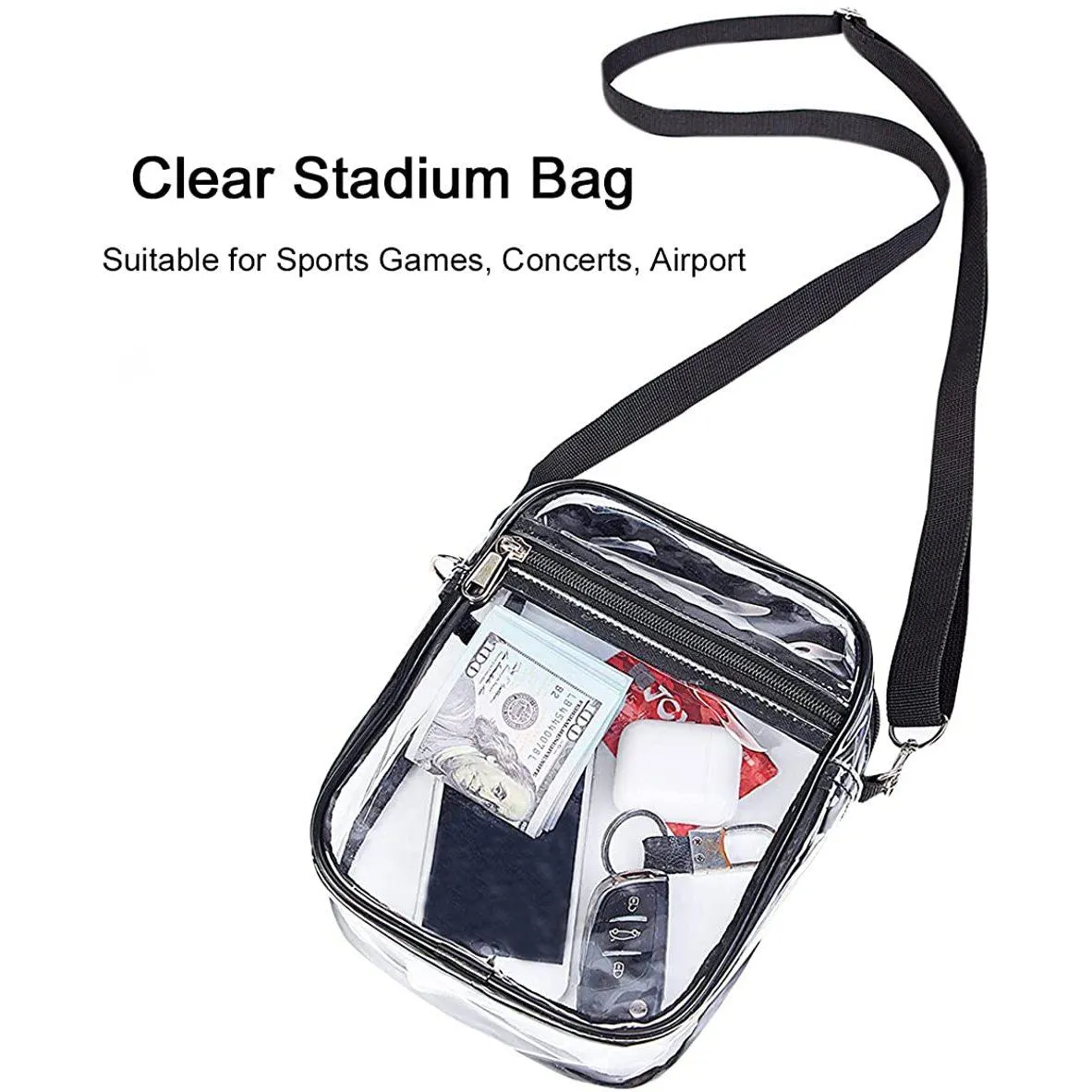 Clear Crossbody Purse Bag