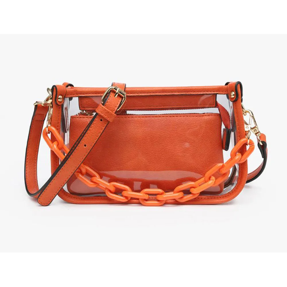 Clear Jess Crossbody Bag