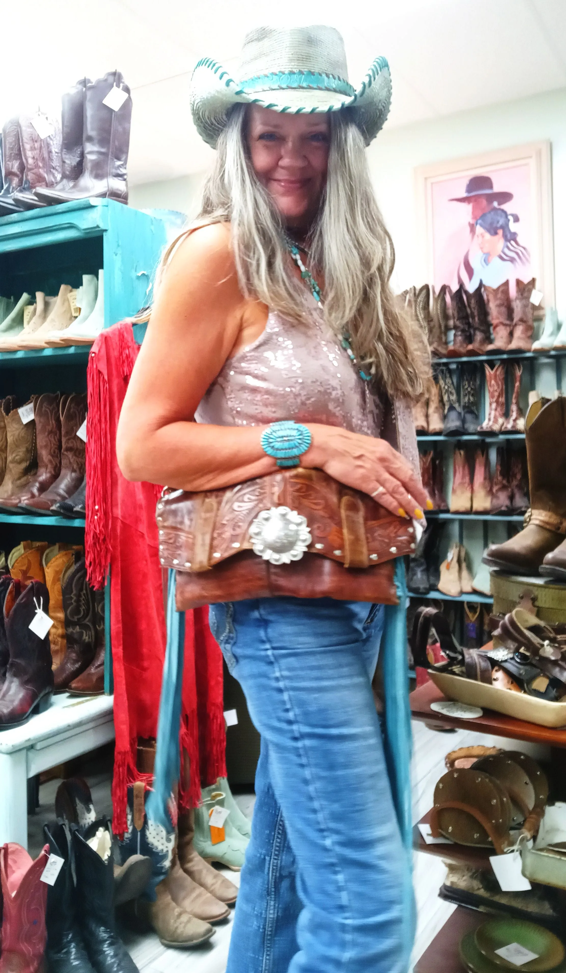 Clutch Cowboy Boot Purse CL08