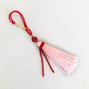 Coral Pink Fringe Bag Accessory