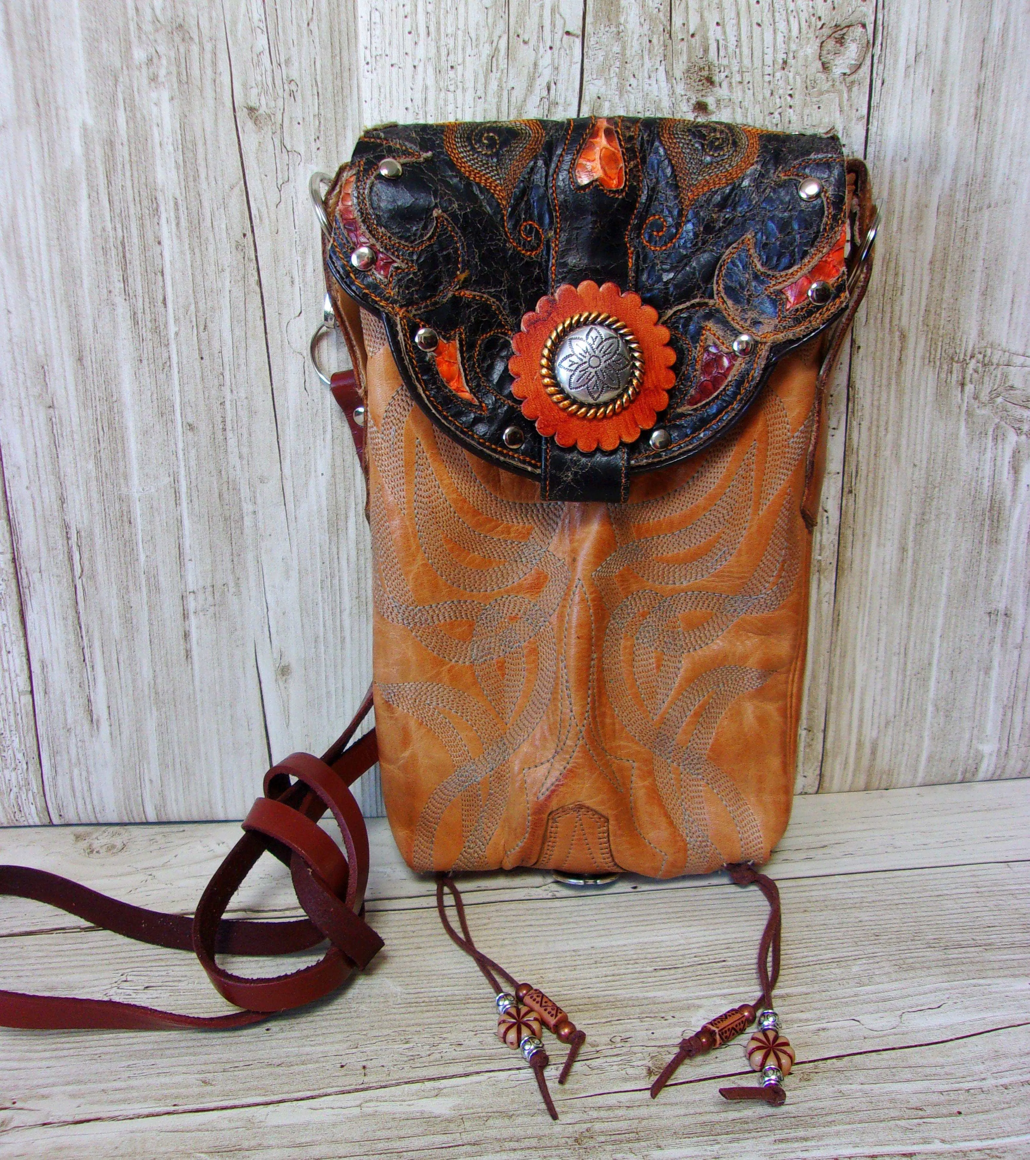 Cowboy Boot Crossbody Hipster Purse HP796