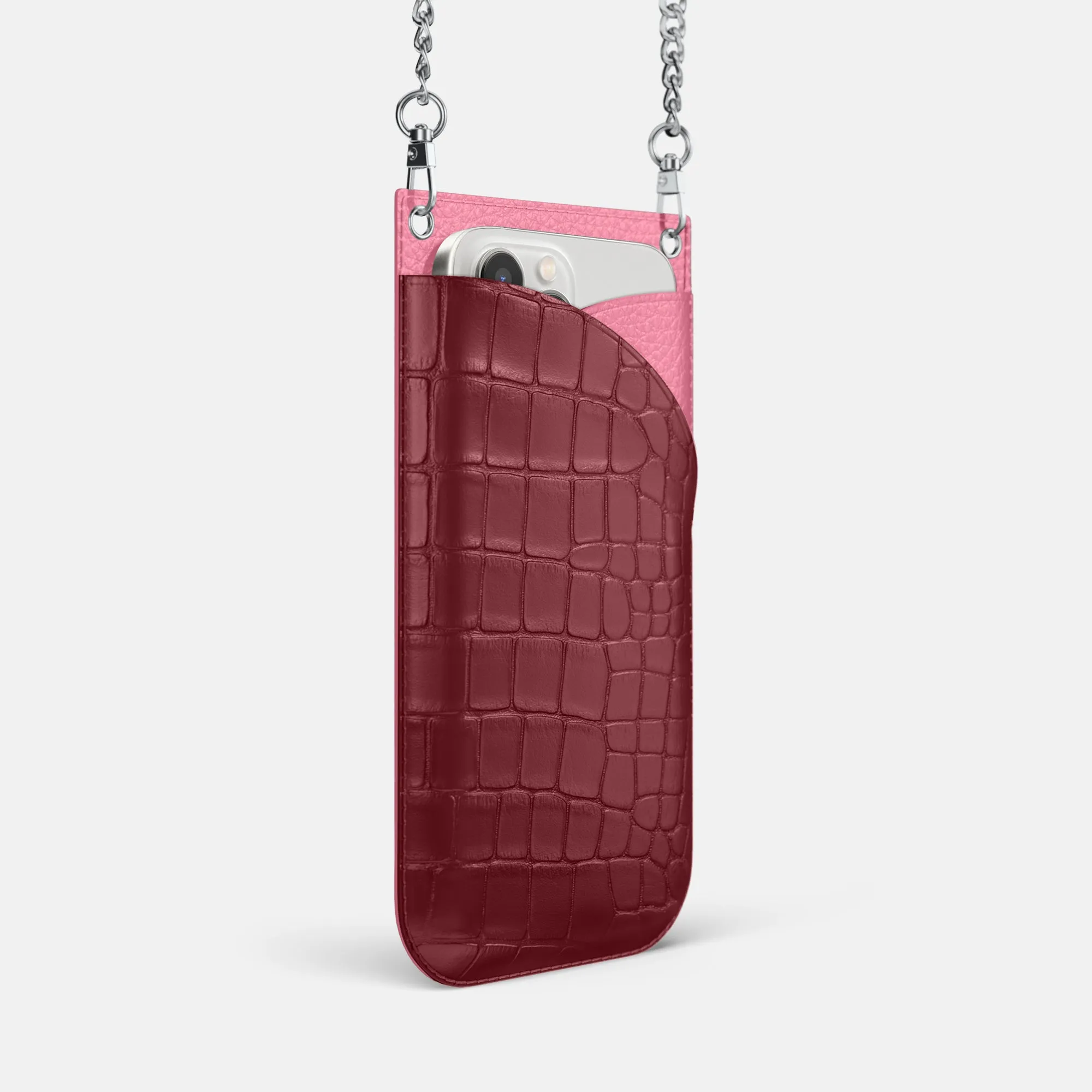 Crossbody Bag For iPhone 16 Pro In Alligator