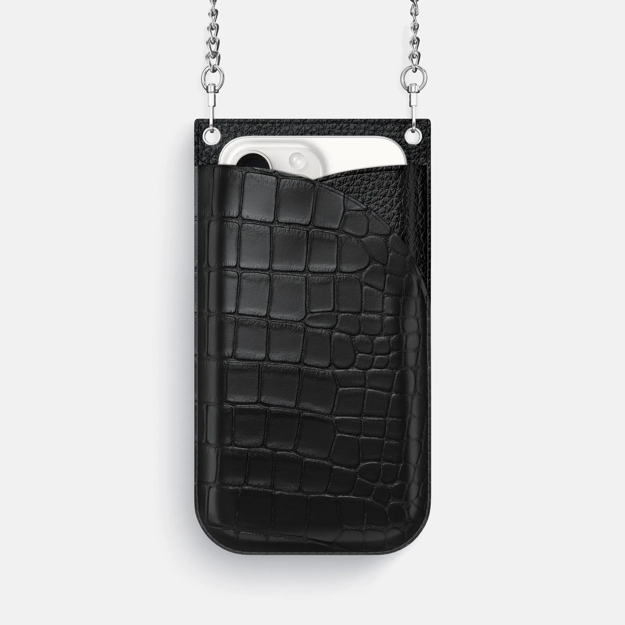 Crossbody Bag For iPhone 16 Pro In Alligator