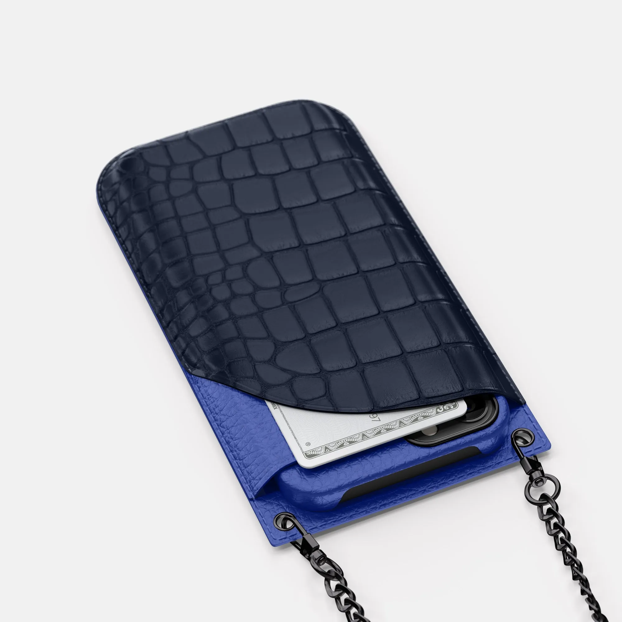 Crossbody Bag For iPhone 16 Pro In Alligator