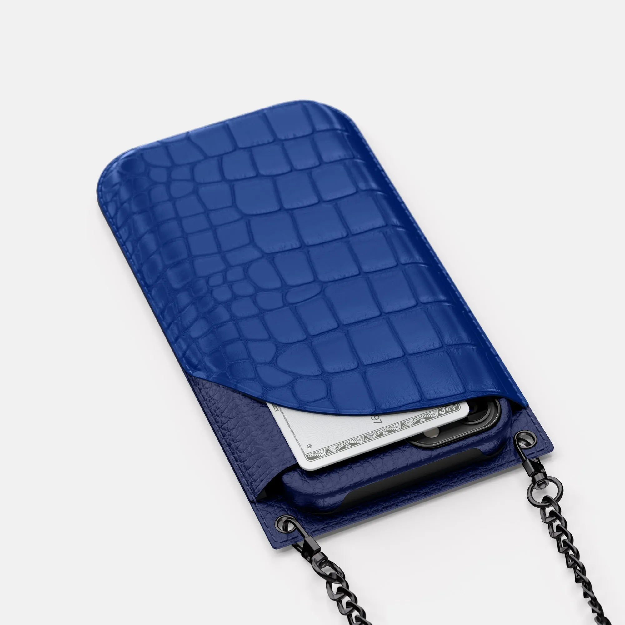 Crossbody Bag For iPhone 16 Pro In Alligator