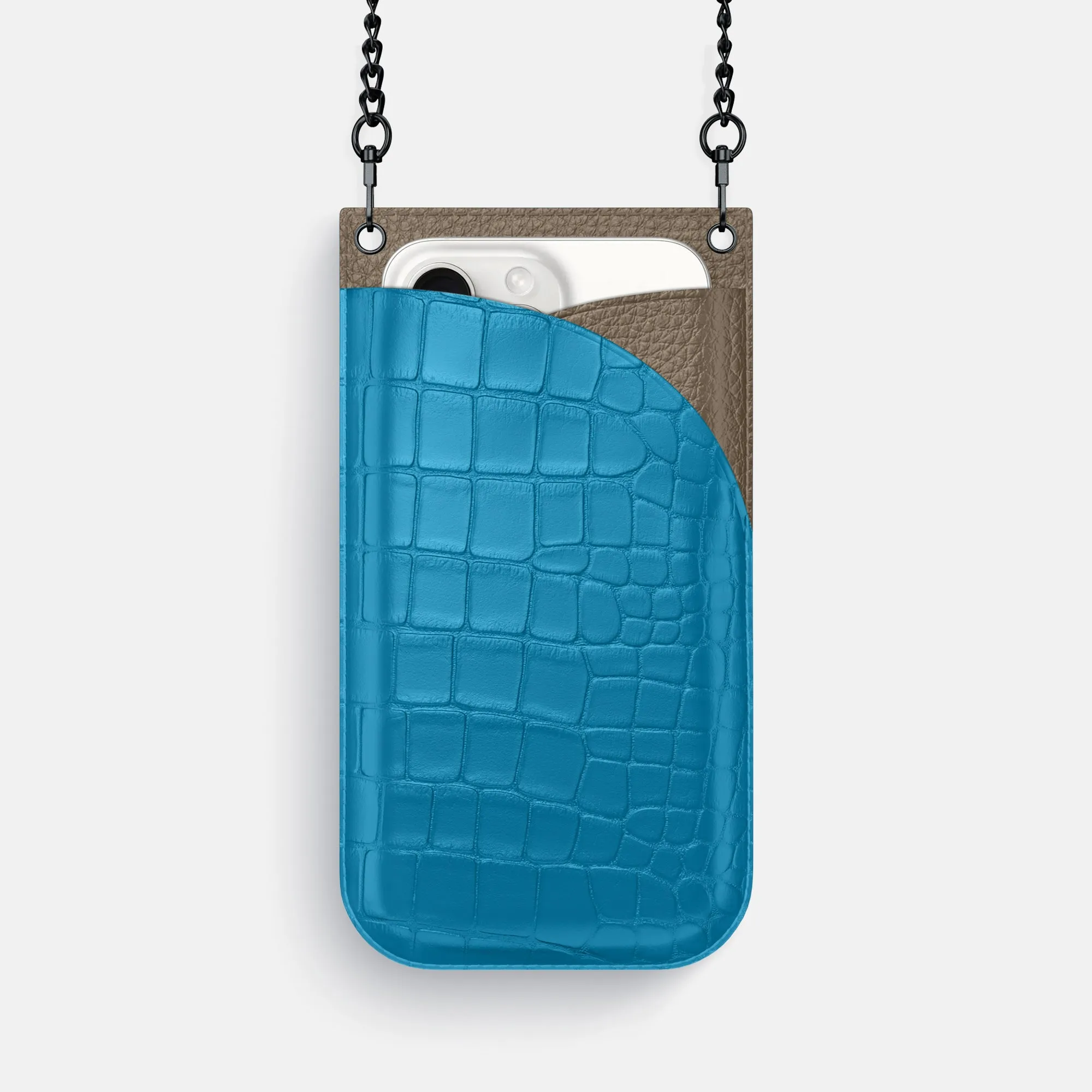 Crossbody Bag For iPhone 16 Pro In Alligator