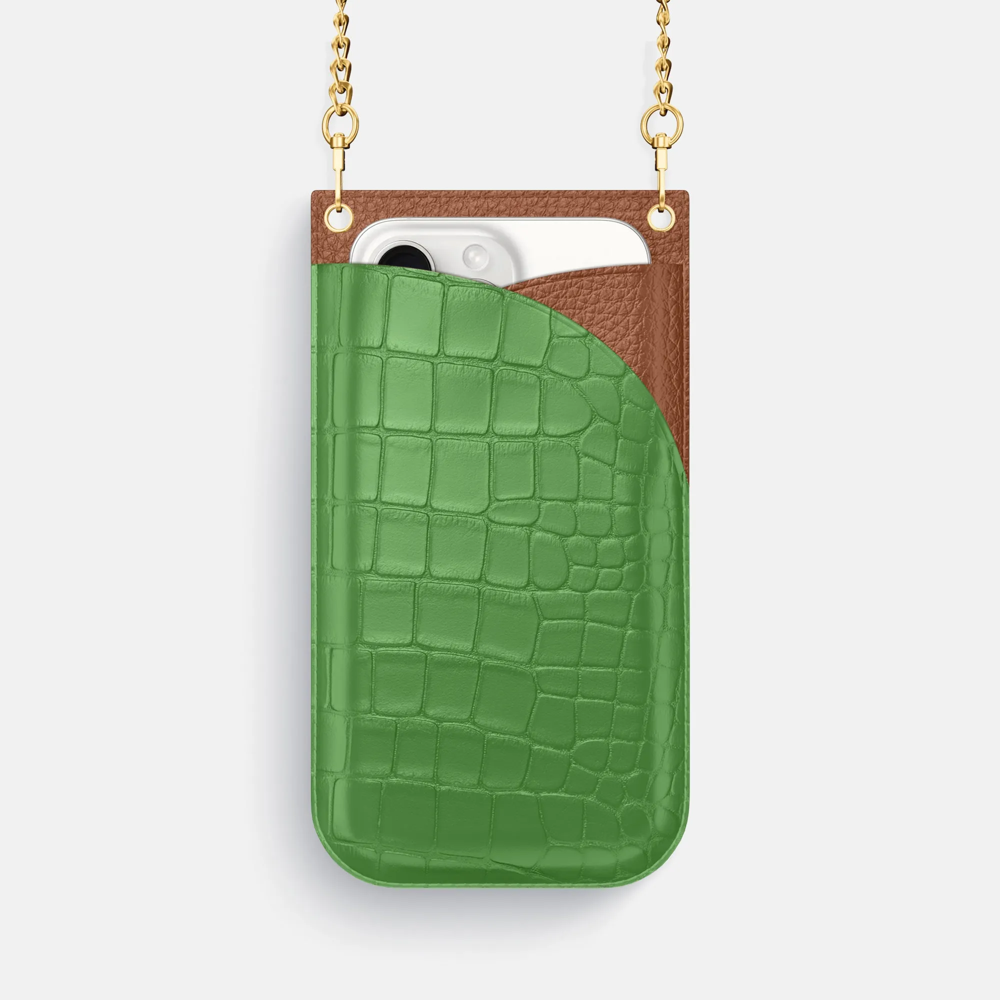 Crossbody Bag For iPhone 16 Pro In Alligator