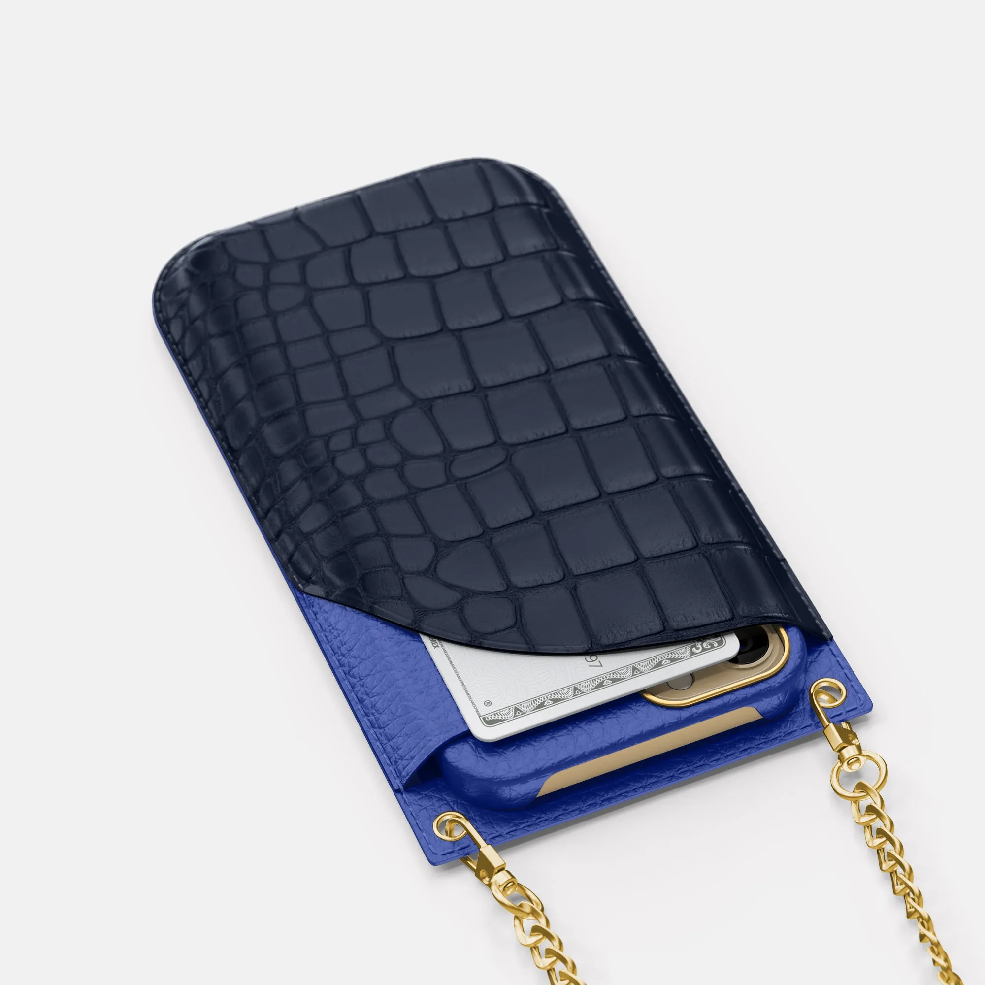 Crossbody Bag For iPhone 16 Pro In Alligator