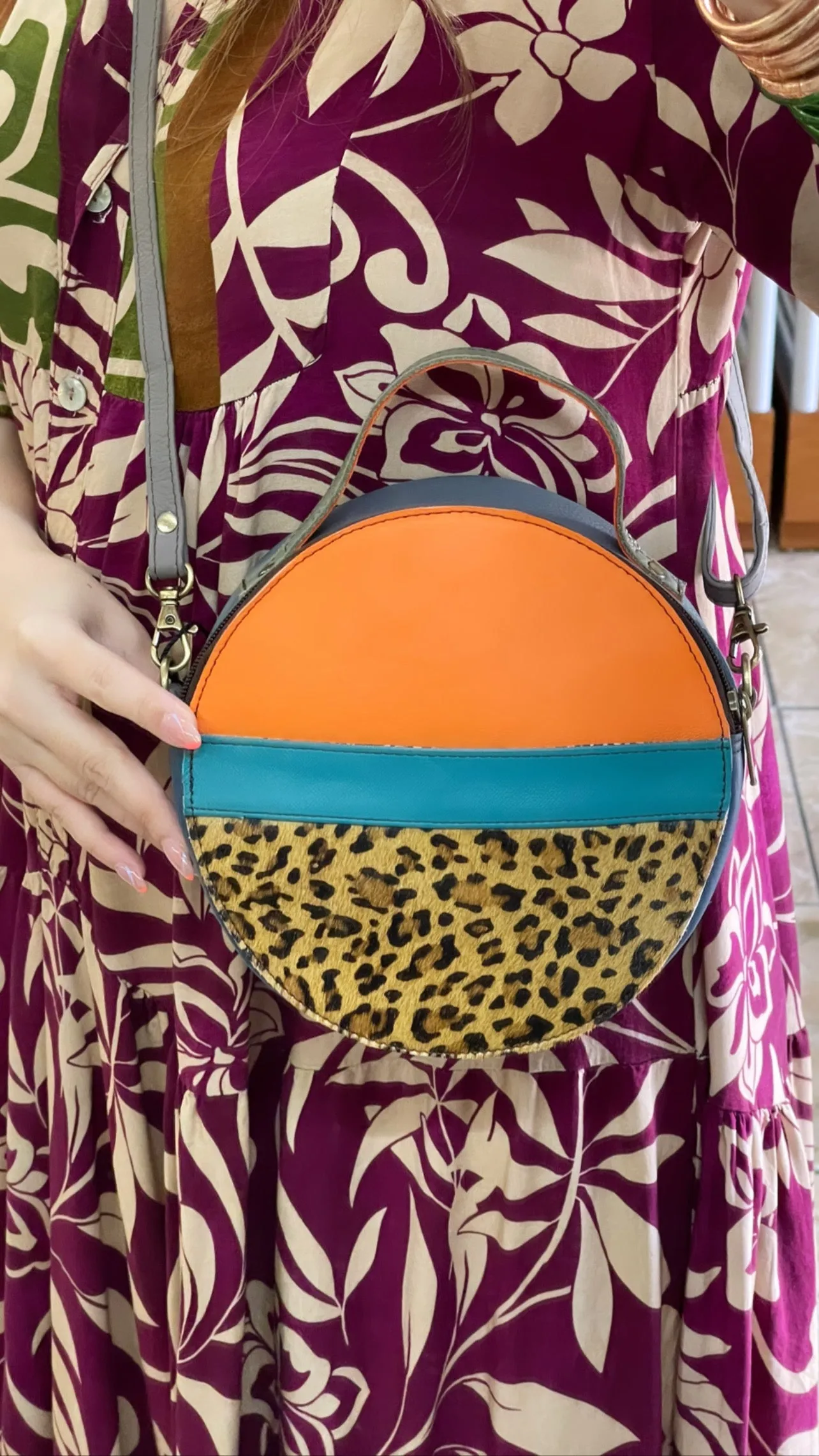 Crossbody Round Bag