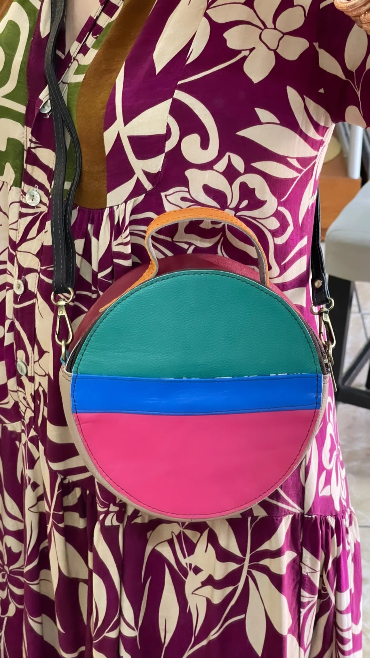 Crossbody Round Bag