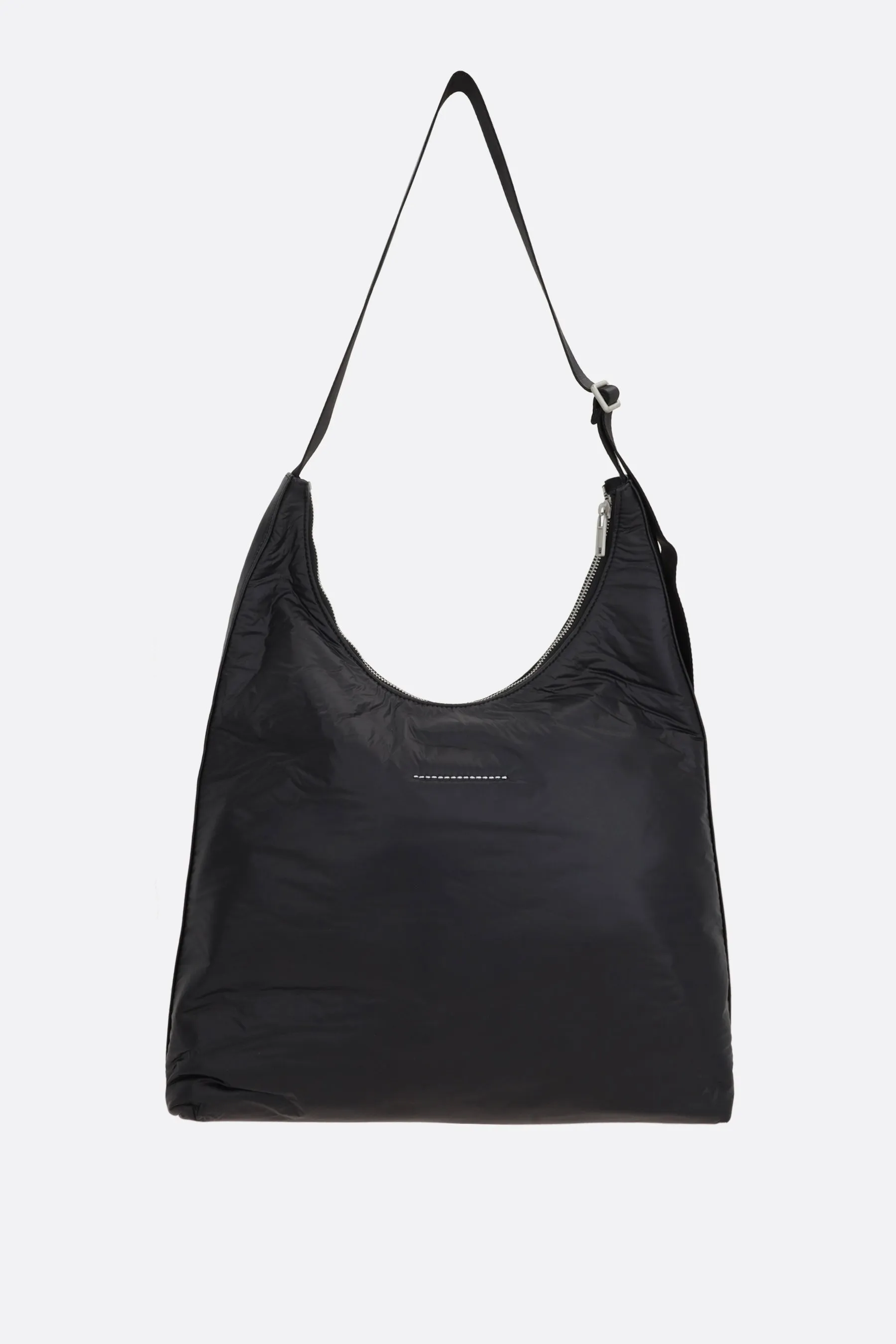 crunched nylon crossbody bag