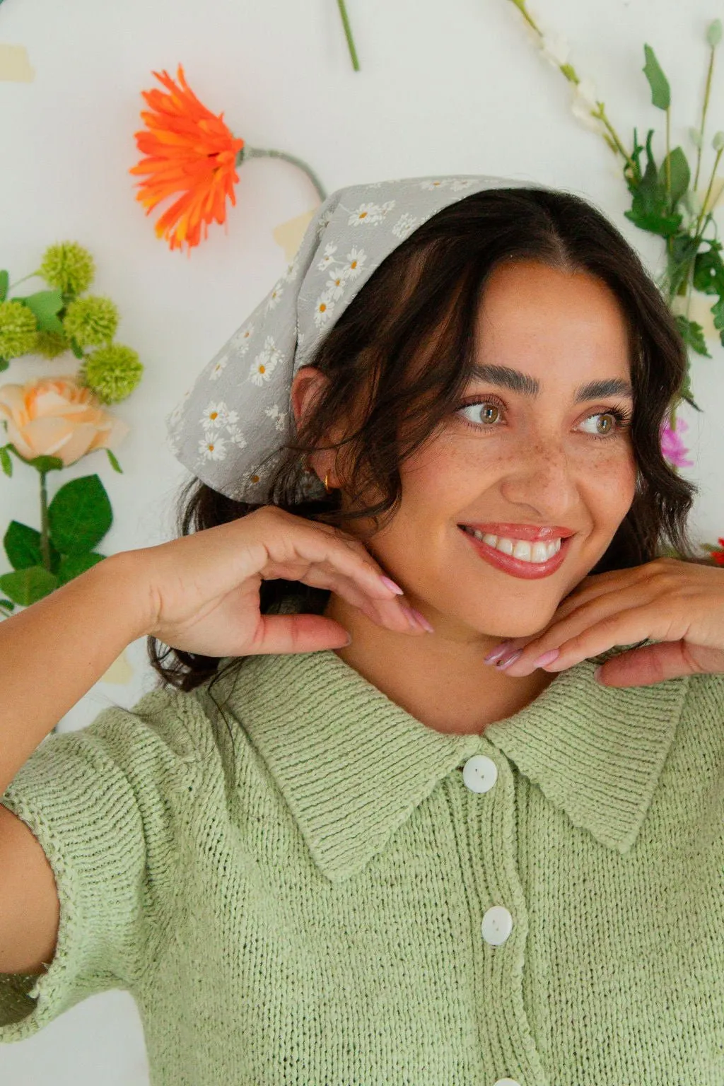 Daisy Flower Bandana