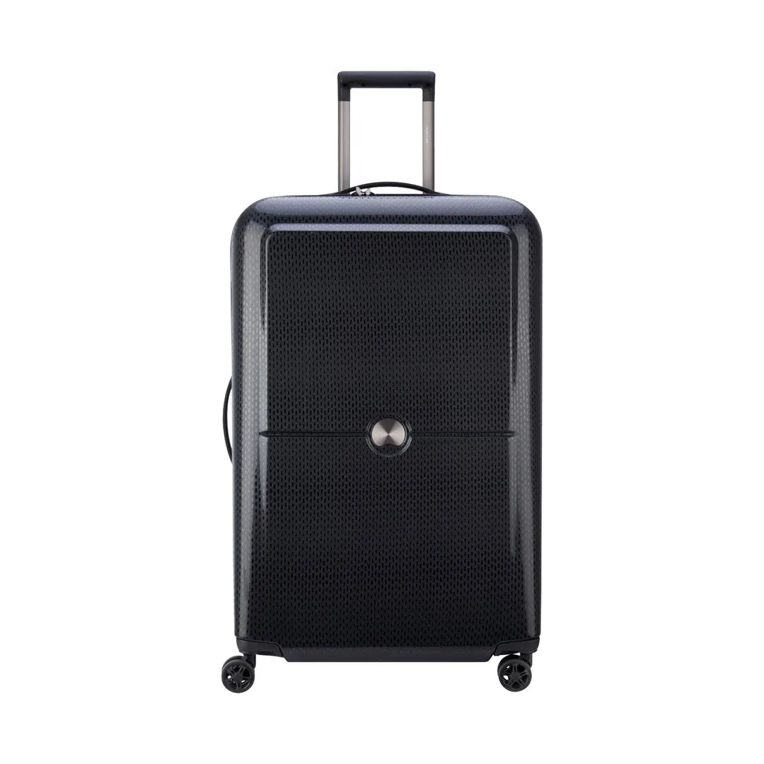 Delsey Suitcase Turenne 75Cm 4 Double Wheels Trolley Case Black