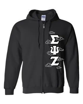 Deluxe Greek Letters - Full-Zip Hooded Sweatshirt - Customer's Product with price 211.00