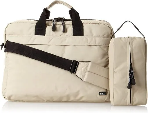 Derek Alexander Nylon Briefcase with Top Zip