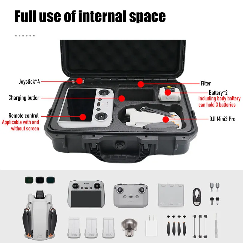 Drone storage bag explosion proof case for DJI Mini3 Pro drone quadcopter