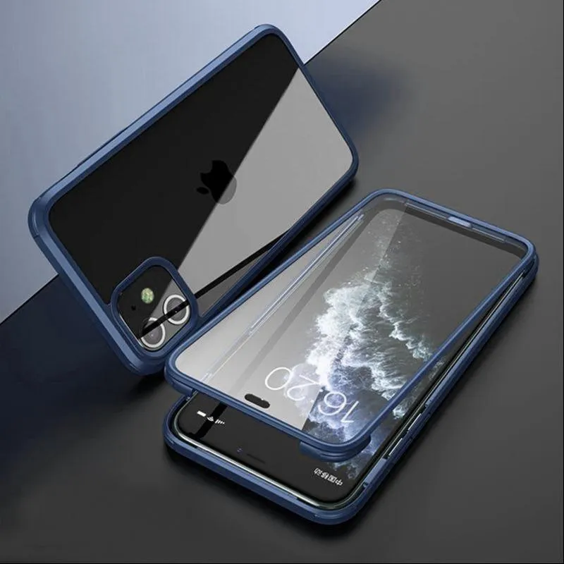 Dual Magnetic Glass Case - iPhone