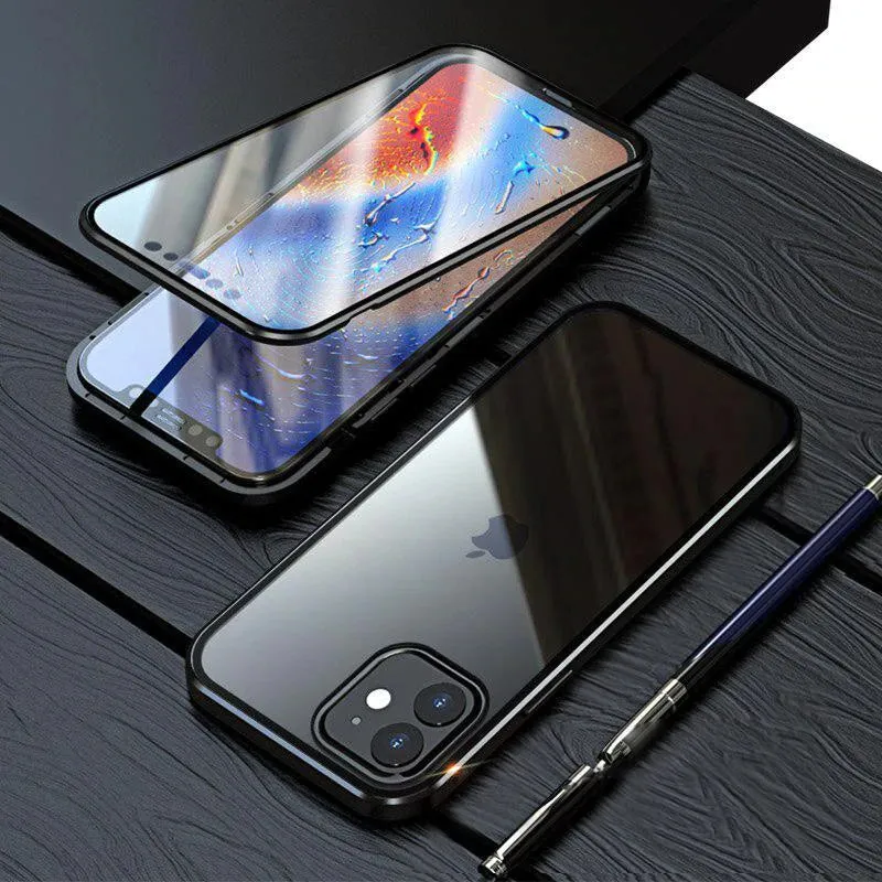 Dual Magnetic Glass Case - iPhone