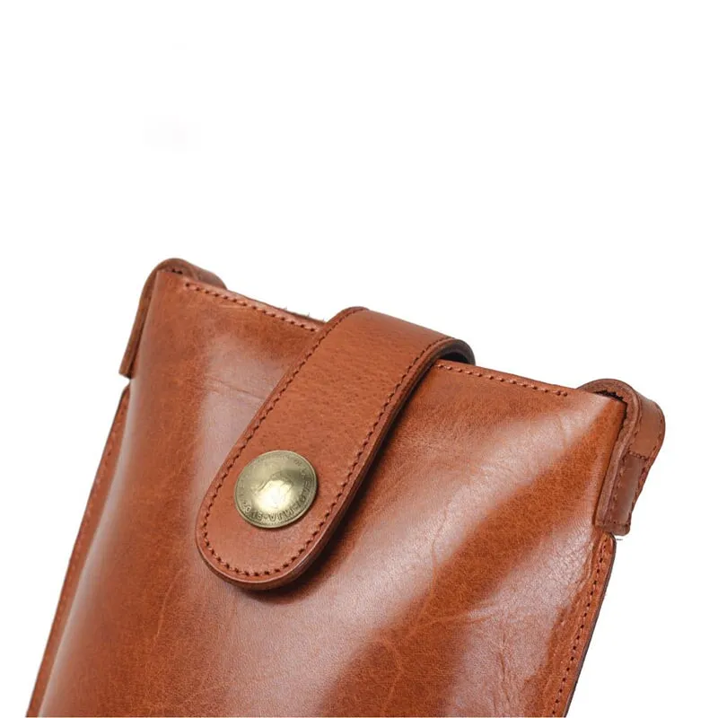 Dwarves Vegetable Tanned Leather Women's Fashion Shoulder Bag