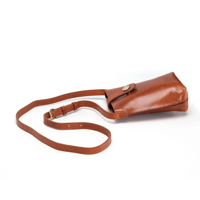 Dwarves Vegetable Tanned Leather Women's Fashion Shoulder Bag