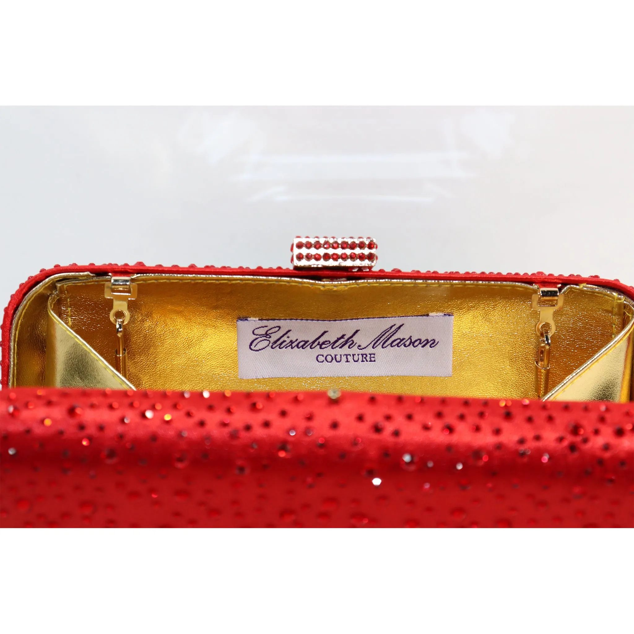 Elizabeth Mason Couture Rhinestone Evening Clutch