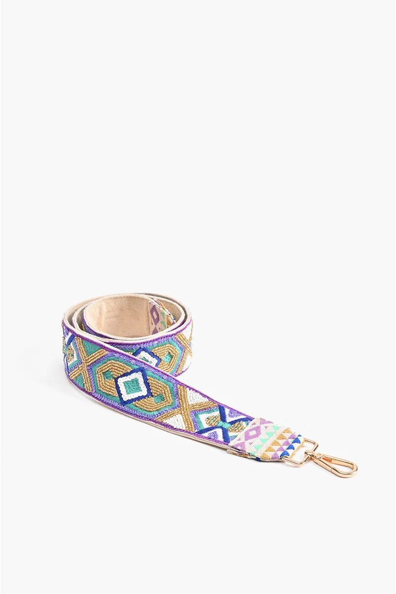 Embellished Crossbody Strap-Luxe Lilac