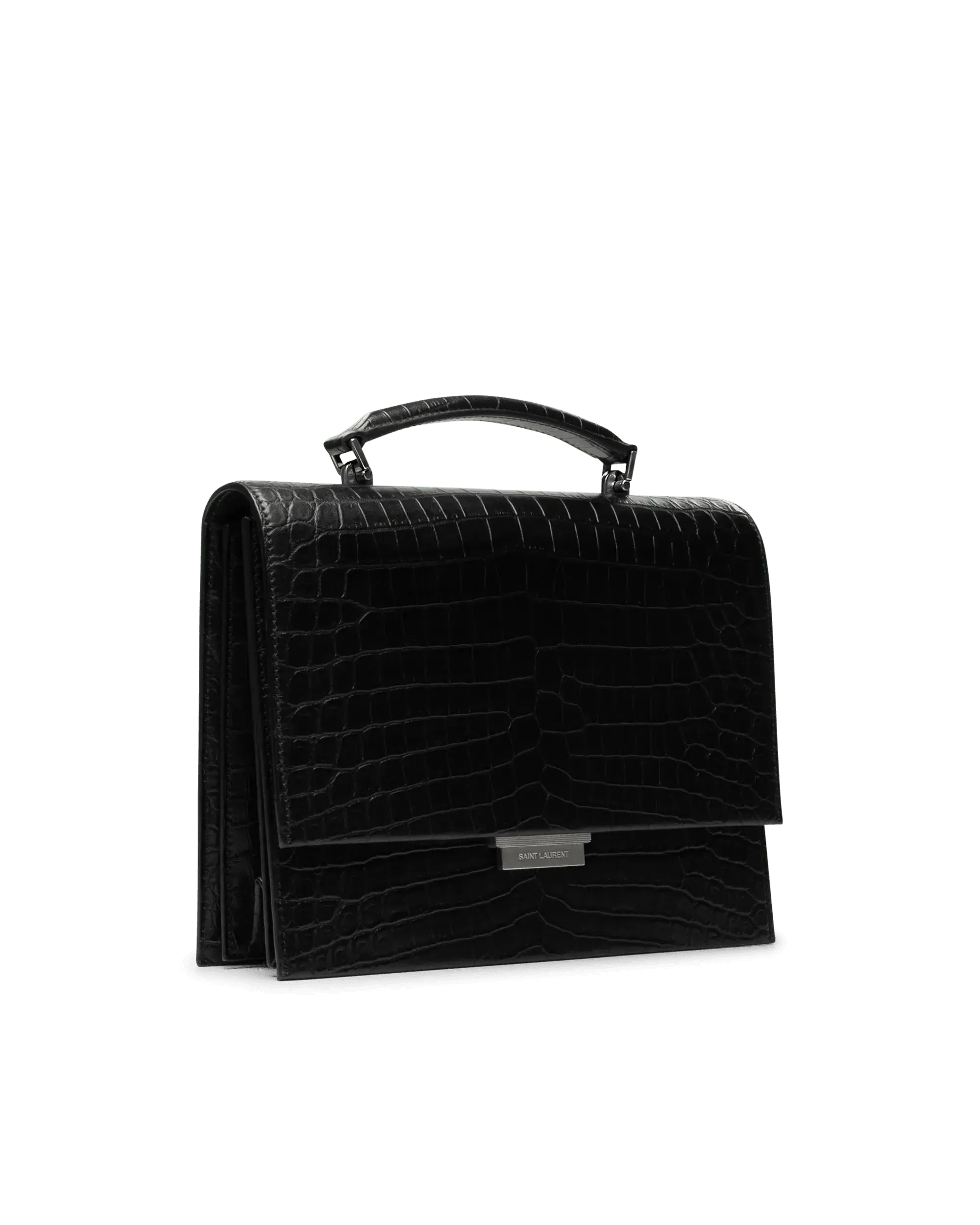 Embossed Croc Babylone Bag