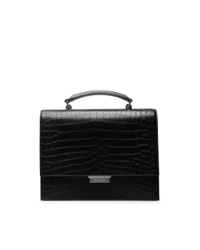 Embossed Croc Babylone Bag