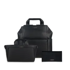 Ensemble parents - Sac à couches   Console de pousette   Protège carnet noir