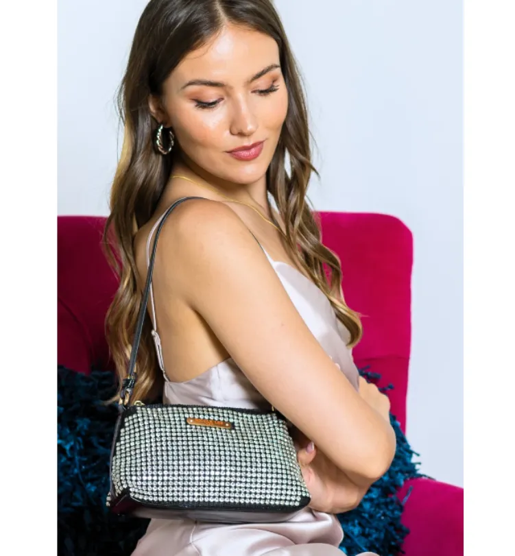 ESTELLA DIAMOND SHOULDER BAG