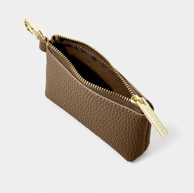 Evie Clip On Coin Purse in Mink