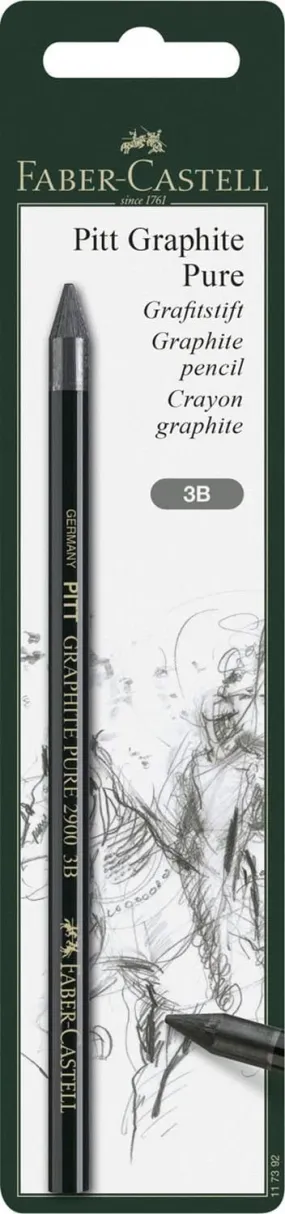 FABER-CASTELL Graphite Pencil PITT Graphite Pure 3B BC