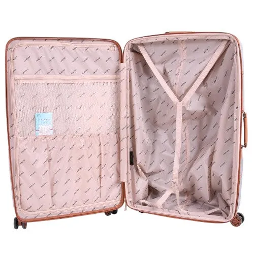 Fantana ABS With PC LICHEE Pattern 4 Wheel Spinner Trolley Case - 24" Medium