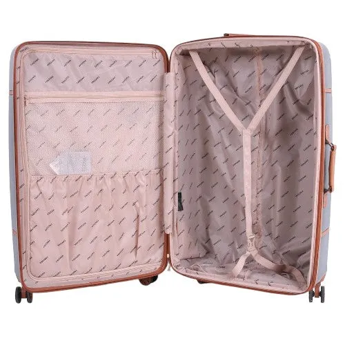 Fantana ABS With PC LICHEE Pattern 4 Wheel Spinner Trolley Case - 24" Medium