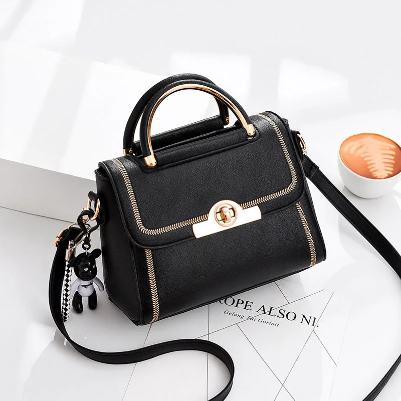 Fashion contrasting color easy to match women's bag new casual shoulder bag crossbody bag