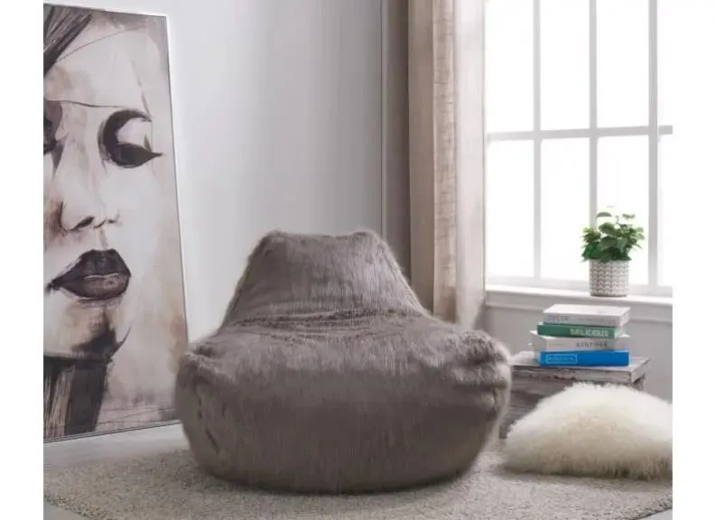 Faux Sheepskin Bean Bags