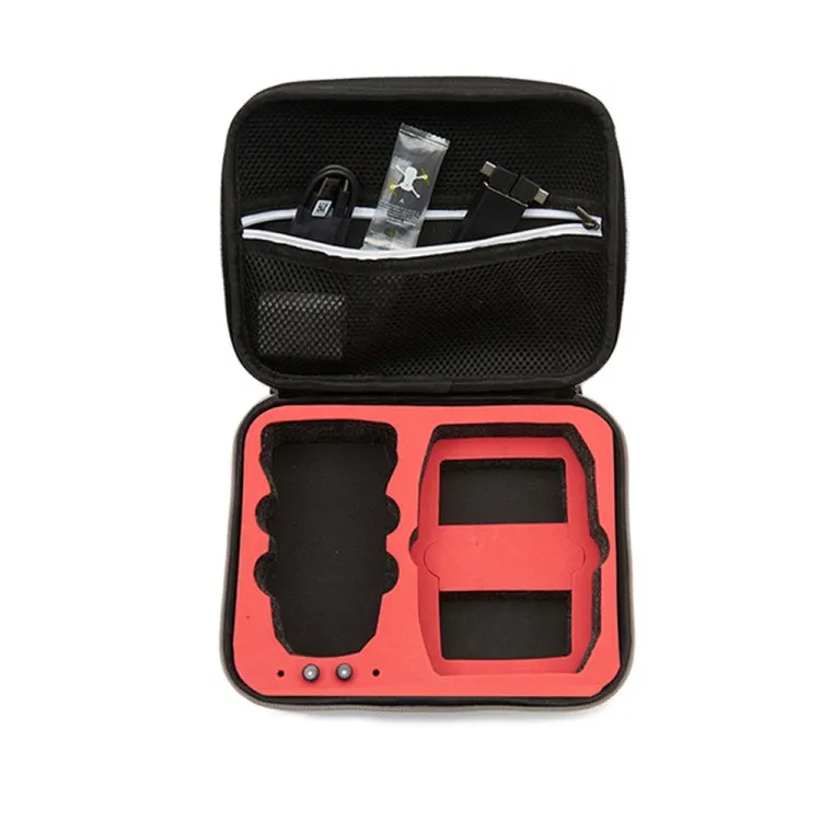 For DJI Mini 2 SE Shockproof Carrying Hard Case Drone Body Storage Bag, Size: 24x 19 x 9cm (Black Red)