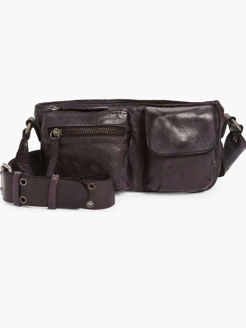 Free People Wade Leather Sling Purse