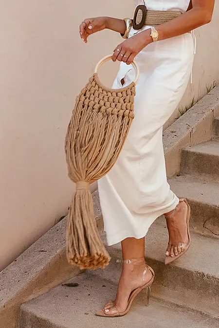 Fringe Rope Bag - Natural