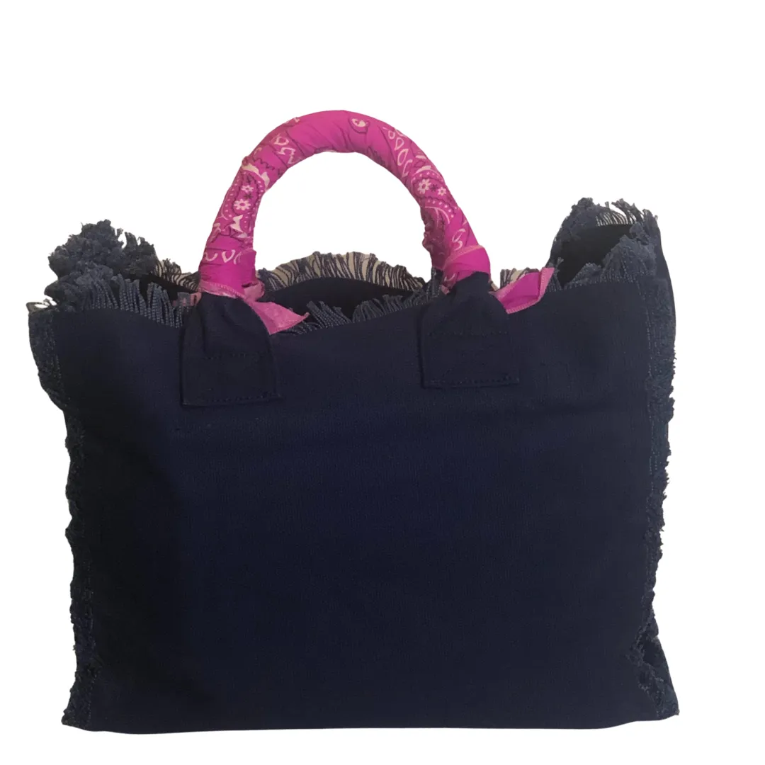 Fringe Super Duper Tote - Blue